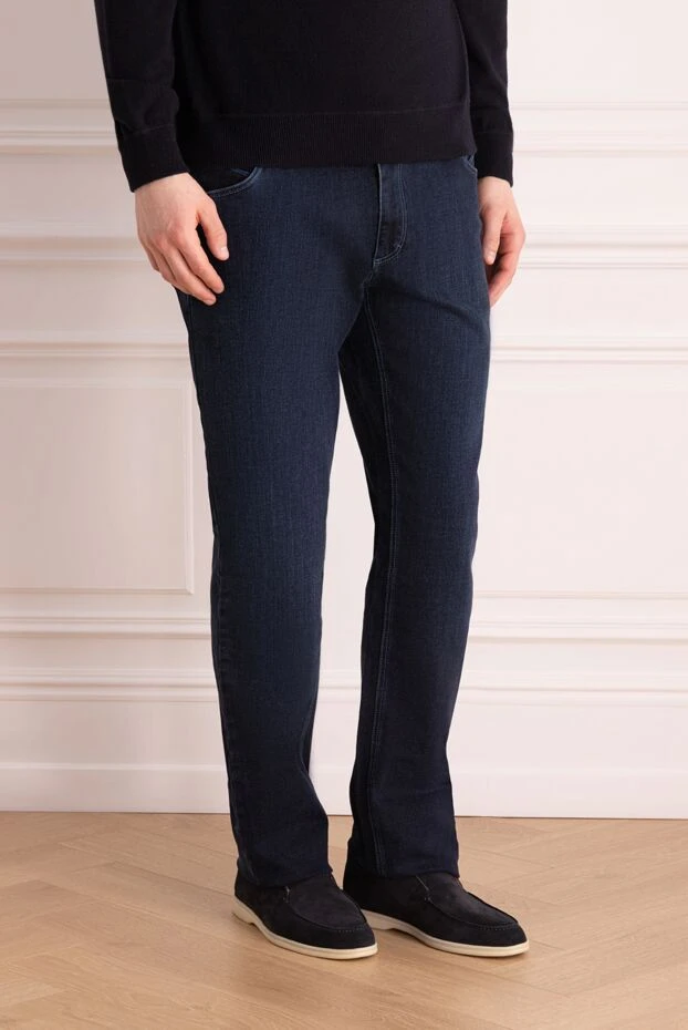 Zilli man blue cotton and polyamide jeans for men 148328 - photo 3