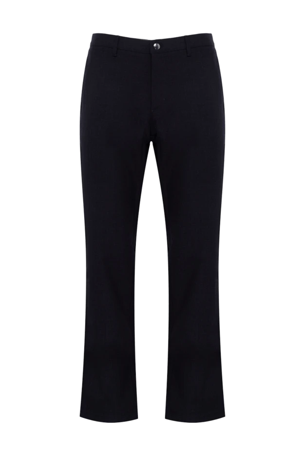 Zilli man men's brown wool and cotton trousers купить с ценами и фото 148315 - photo 1