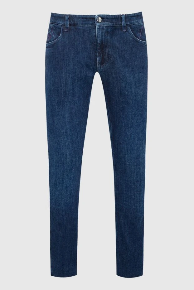 Zilli man blue cotton jeans for men купить с ценами и фото 148324 - photo 1