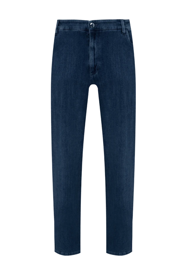 Zilli man blue cotton and polyamide jeans for men купить с ценами и фото 148328 - photo 1