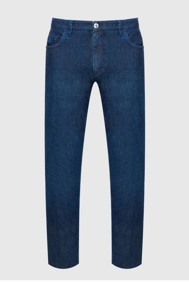 Zilli man blue cotton jeans for men купить с ценами и фото 148349 - photo 1