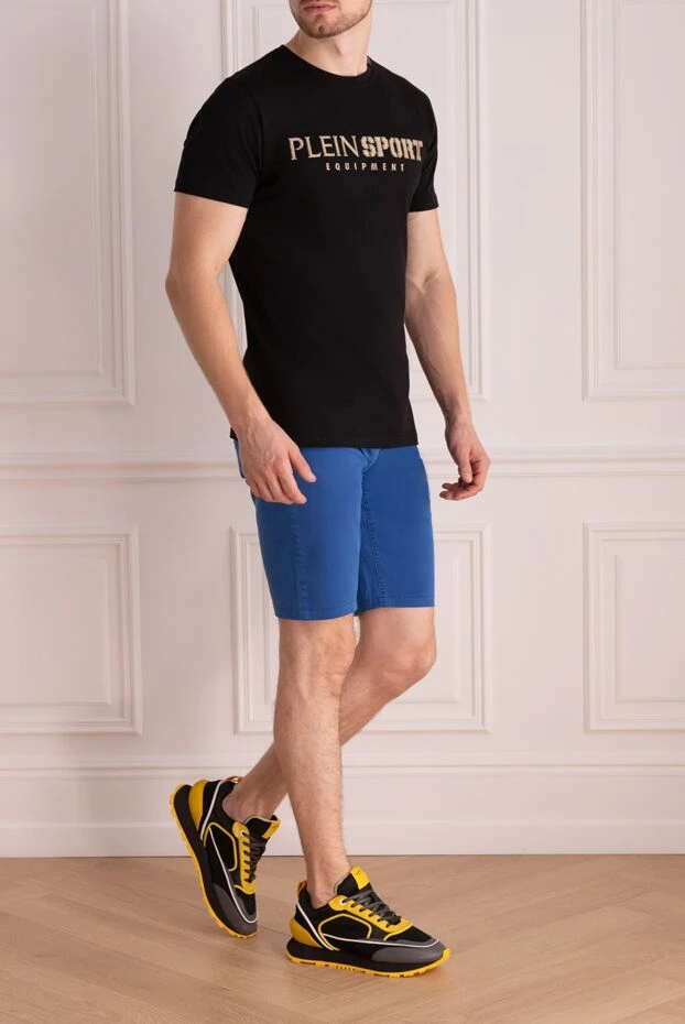 Zilli man blue cotton shorts for men купить с ценами и фото 148375 - photo 2