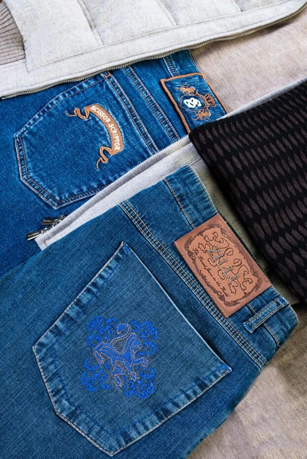 Zilli blue cotton jeans for men 148378 - photo 2