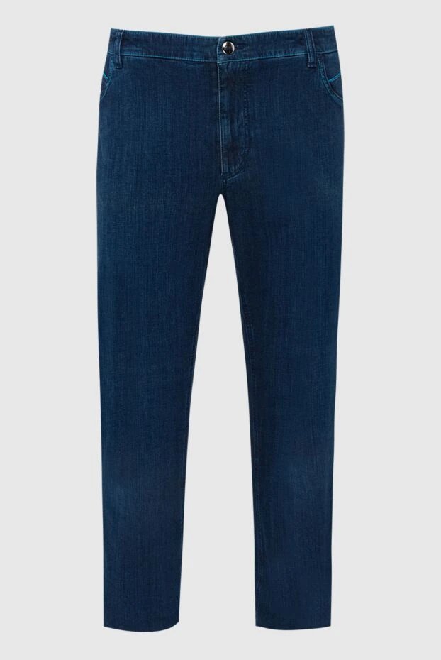 Zilli man blue cotton jeans for men купить с ценами и фото 148383 - photo 1