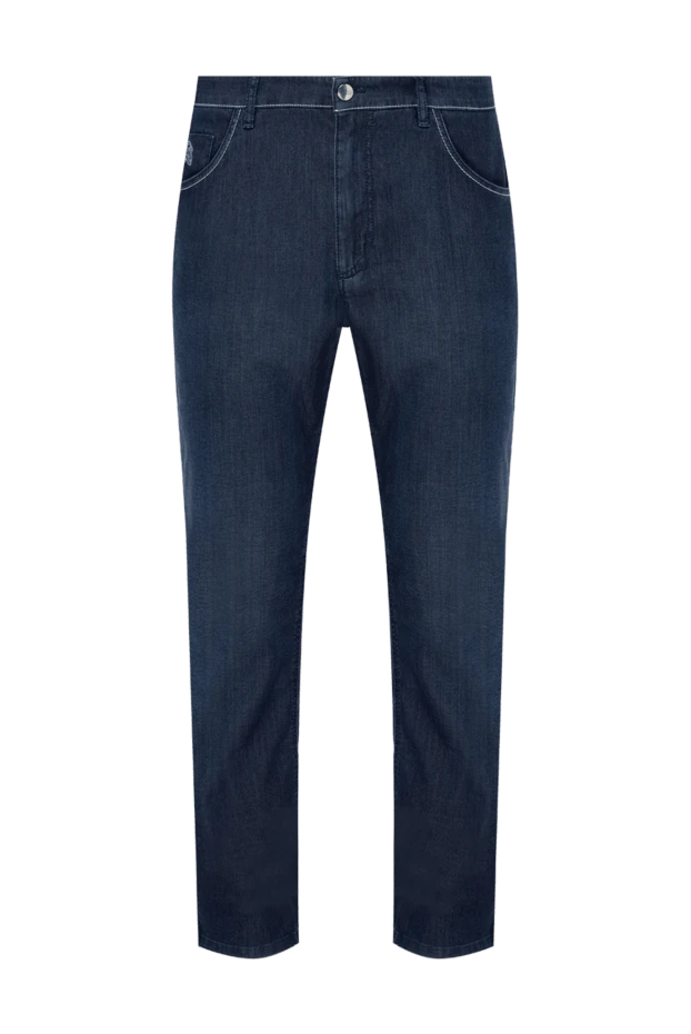 Zilli man blue cotton jeans for men купить с ценами и фото 148384 - photo 1