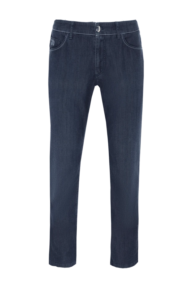 Zilli man blue cotton jeans for men купить с ценами и фото 148385 - photo 1