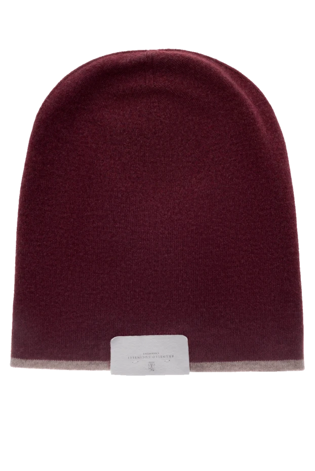 Brunello Cucinelli шапка из кашемира красная мужская 148447 - фото 3