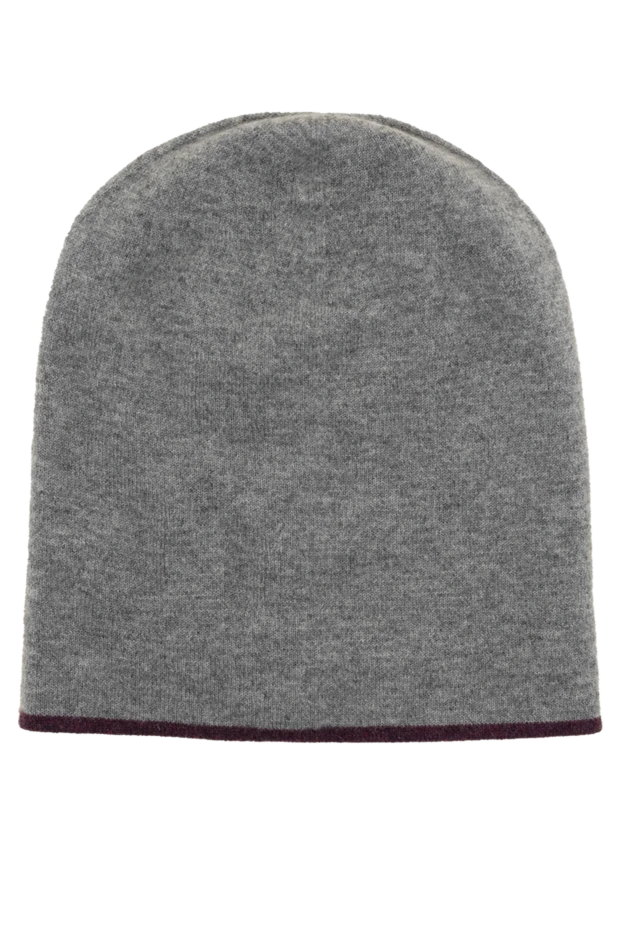 Brunello Cucinelli man gray cashmere hat for men купить с ценами и фото 148448 - photo 2