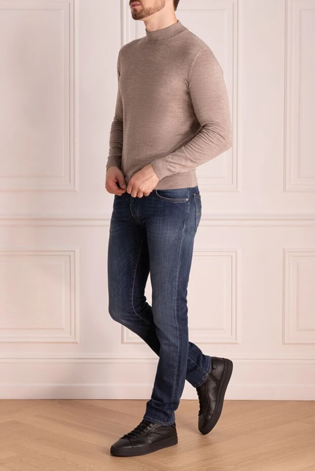 Jacob Cohen man cotton and polyester jeans blue for men купить с ценами и фото 148469 - photo 2