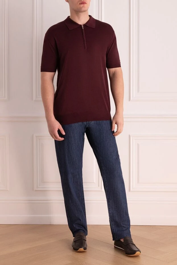 Jacob Cohen man blue cotton jeans for men купить с ценами и фото 148474 - photo 2