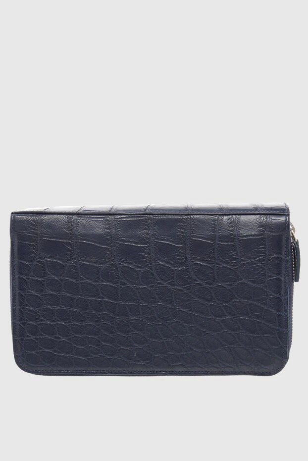 Cesare di Napoli man men's blue alligator leather clutch купить с ценами и фото 148482 - photo 1