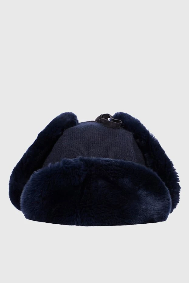 Cesare di Napoli man hat made of wool, cashmere and natural fur blue for men купить с ценами и фото 148504 - photo 1