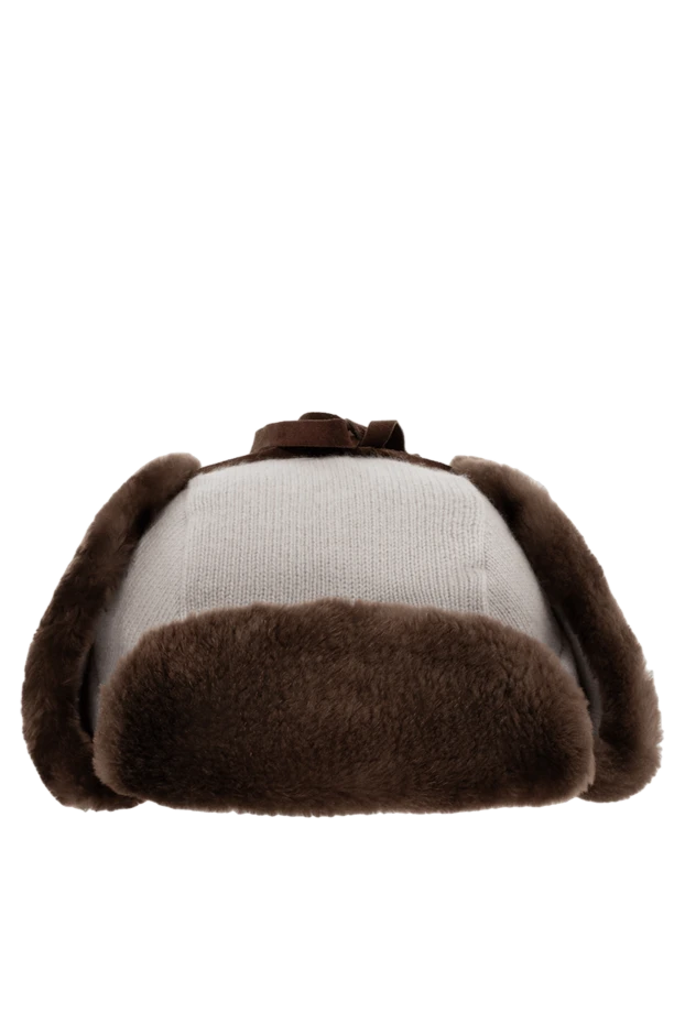 Cesare di Napoli man hat made of wool, cashmere and natural fur beige for men купить с ценами и фото 148505 - photo 1