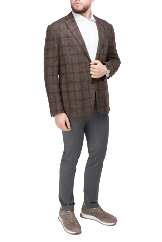 Corneliani man brown jacket for men купить с ценами и фото 148557 - photo 2