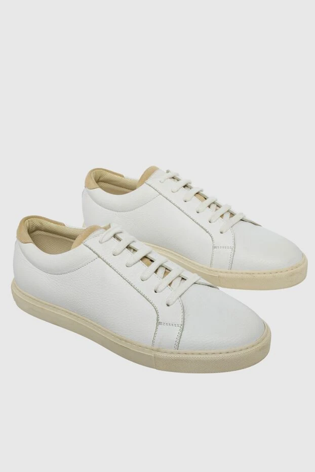 Brunello Cucinelli man white leather sneakers for men 164314 - photo 3