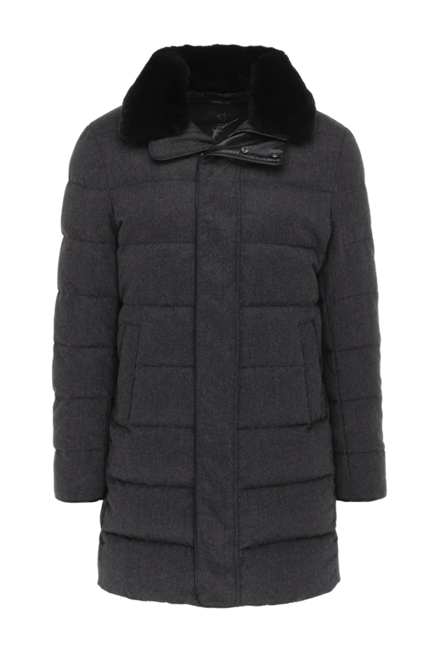 Montecore man down jacket men's gray wool купить с ценами и фото 148601 - photo 1