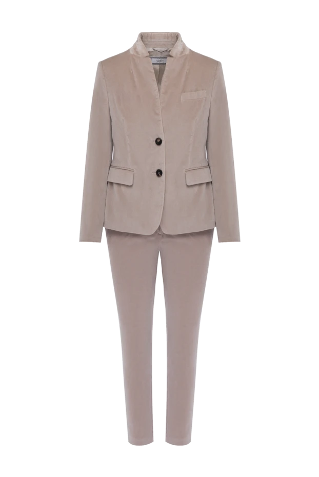 Peserico woman beige women's trouser suit made of cotton and elastane купить с ценами и фото 148617 - photo 1