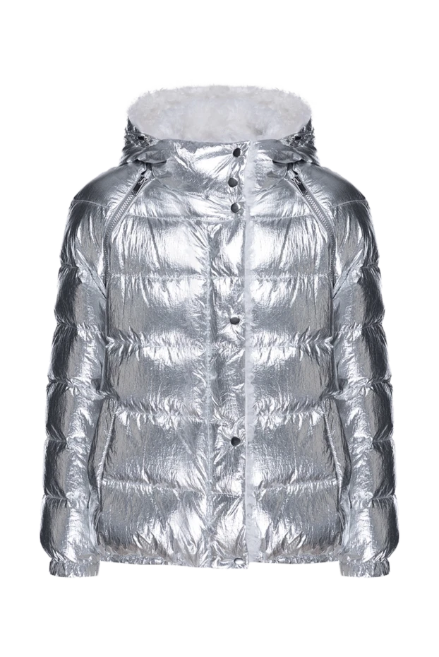 Cesare di Napoli woman women's gray polyester down jacket купить с ценами и фото 148655 - photo 1