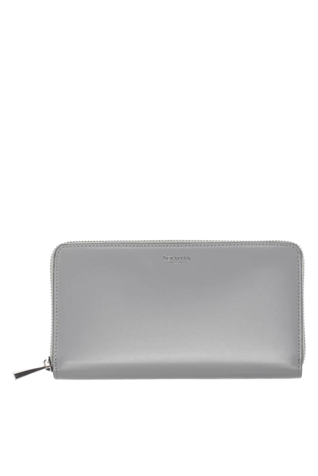 Serapian man men's clutch bag made of genuine leather gray купить с ценами и фото 148670 - photo 1