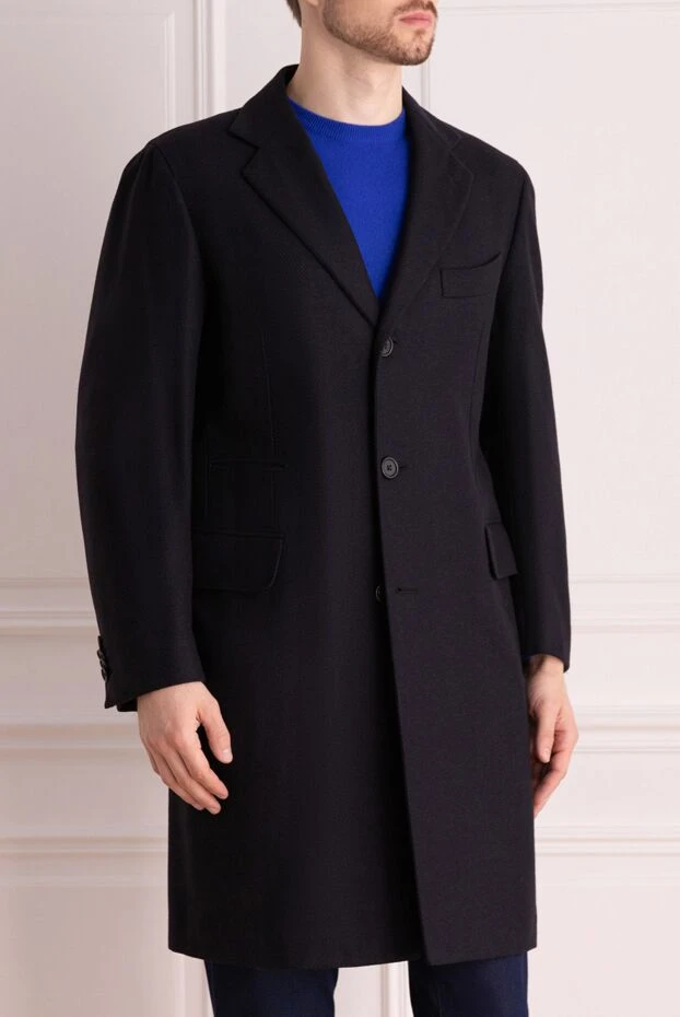 Moorer man men's blue cashmere coat 180223 - photo 3