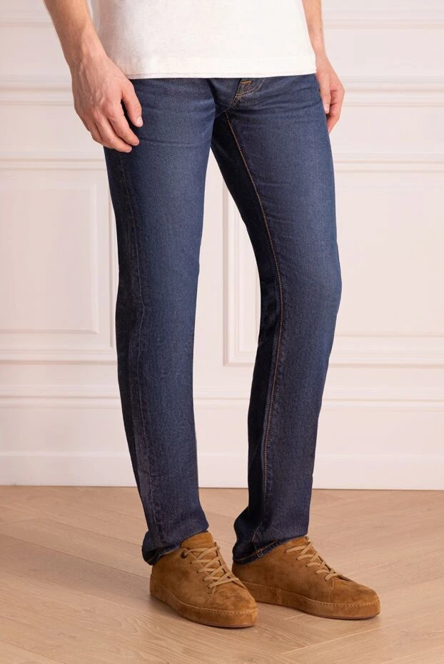 Jacob Cohen man blue cotton jeans for men 148827 - photo 3