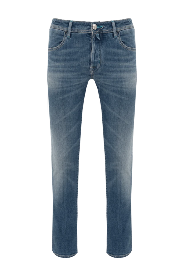 Jacob Cohen man blue cotton and modal jeans for men купить с ценами и фото 148752 - photo 1