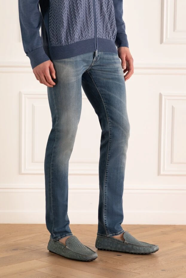 Jacob Cohen man blue cotton jeans for men 148827 - photo 3