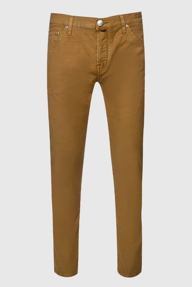 Jacob Cohen man brown cotton jeans for men купить с ценами и фото 148773 - photo 1