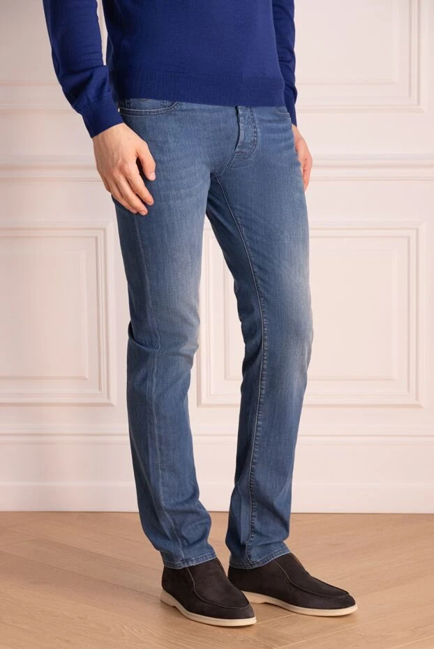 Jacob Cohen man blue cotton jeans for men 148827 - photo 3