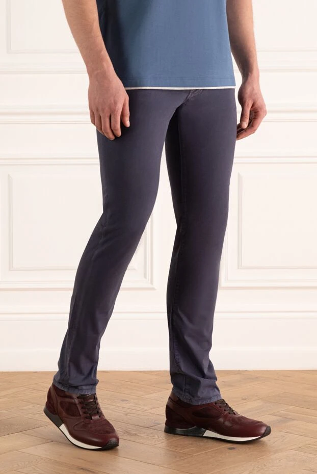 Jacob Cohen man blue cotton jeans for men 148827 - photo 3