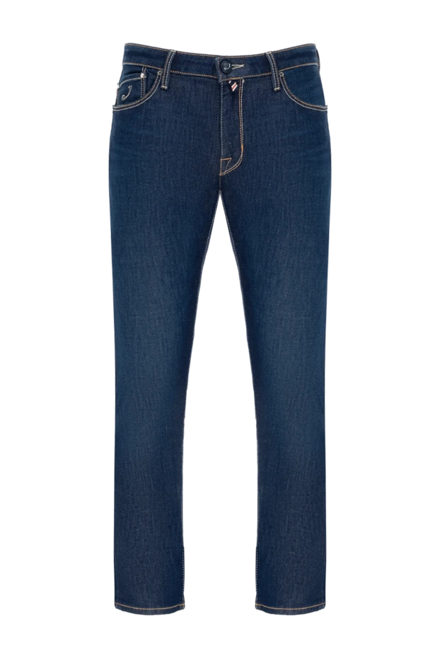 Jacob Cohen man blue cotton jeans for men купить с ценами и фото 148800 - photo 1