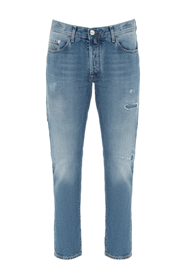 Jacob Cohen man blue cotton jeans for men купить с ценами и фото 148824 - photo 1