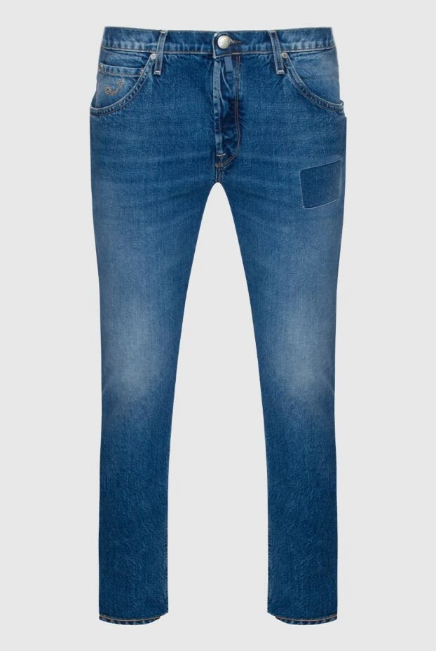 Jacob Cohen man blue cotton jeans for men купить с ценами и фото 148826 - photo 1