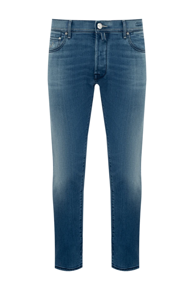 Jacob Cohen man blue cotton jeans for men купить с ценами и фото 148851 - photo 1