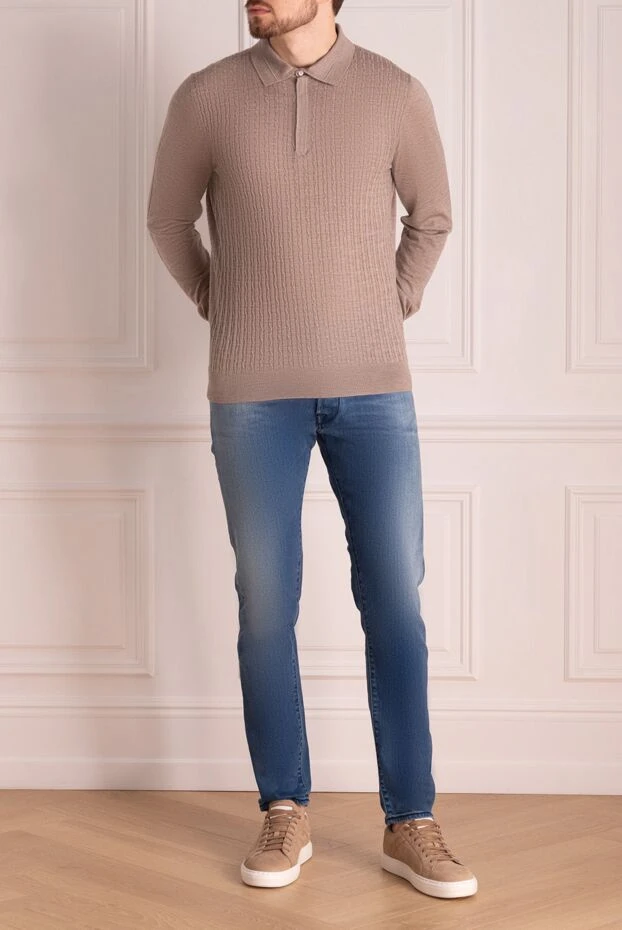 Jacob Cohen man blue cotton jeans for men купить с ценами и фото 148851 - photo 2