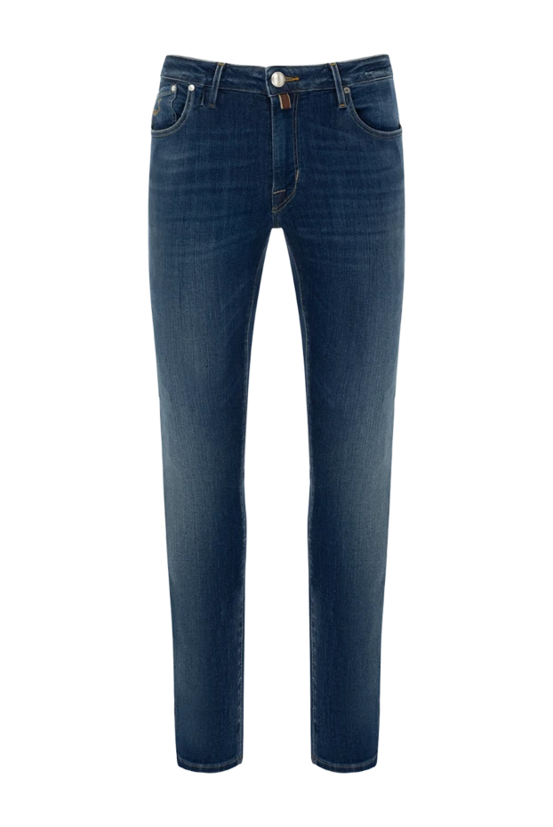 Jacob Cohen man blue cotton jeans for men купить с ценами и фото 148860 - photo 1