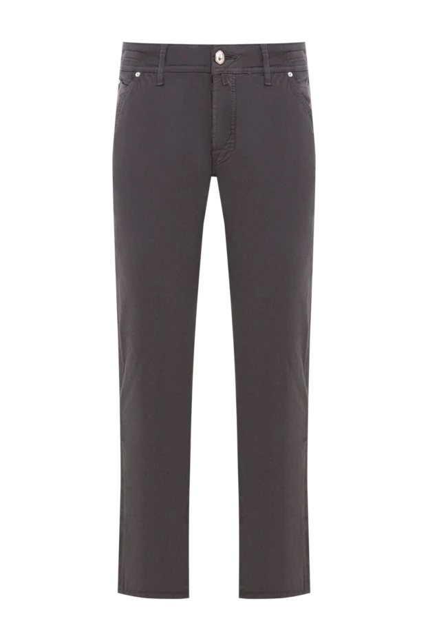 Лёгкие бежевые брюки мужские хлопковые для повседневной носки - фото 1