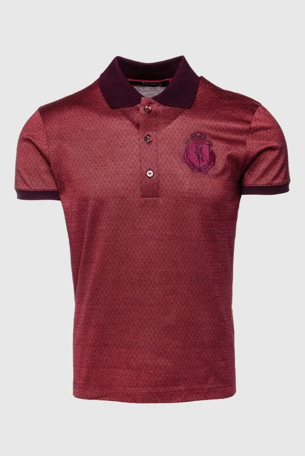 Billionaire man cotton polo burgundy for men купить с ценами и фото 148955 - photo 1