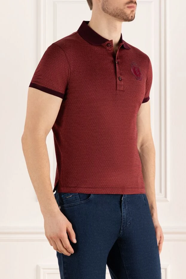 Billionaire мужское поло с микротекстурой и декоративной эмблемой
 148955 - фото 3