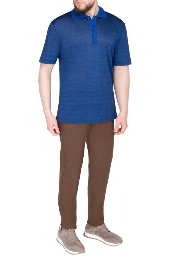 Billionaire man cotton polo blue for men купить с ценами и фото 148957 - photo 2