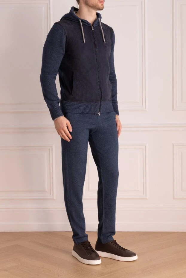 Cesare di Napoli man men's wool sports suit, blue 164038 - photo 3