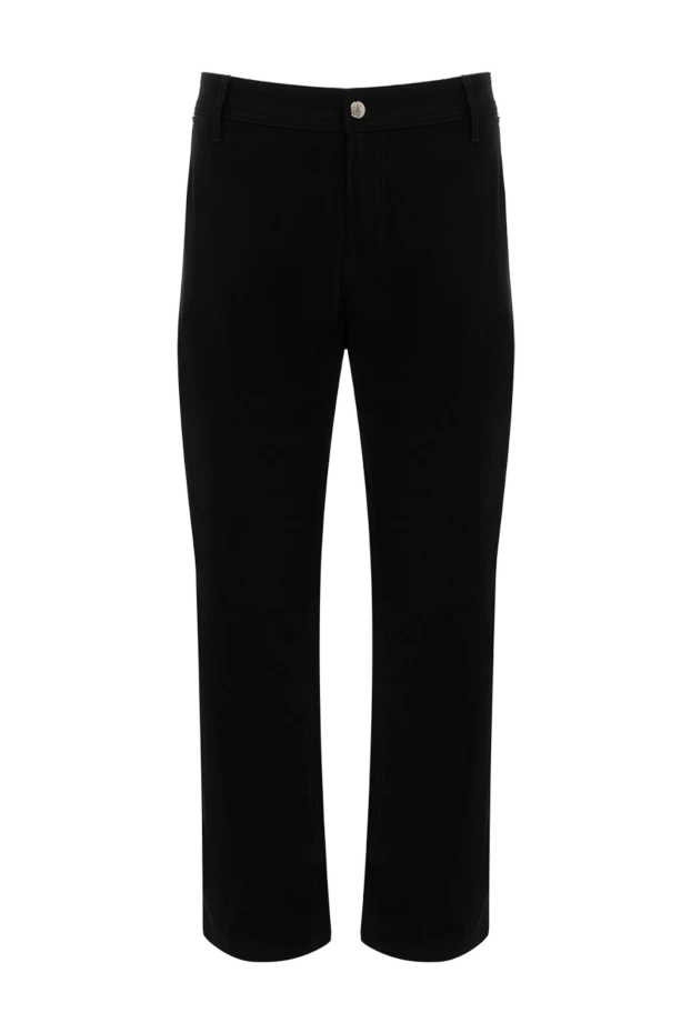 Stefano Ricci черные мужские джинсы из плотного хлопка 148994 - фото 1