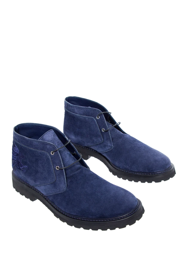 Stefano Ricci blue suede boots with a chunky sole
 149018 - photo 3
