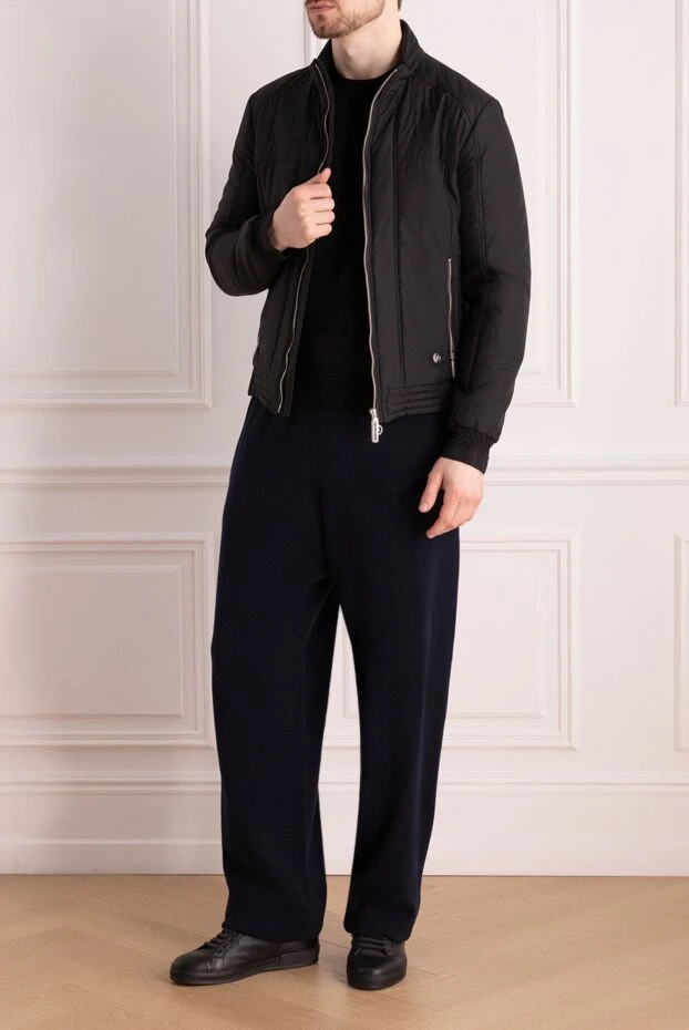 Stefano Ricci куртка из шелка черная на молнии с воротником стойкой
149020 - фото 2