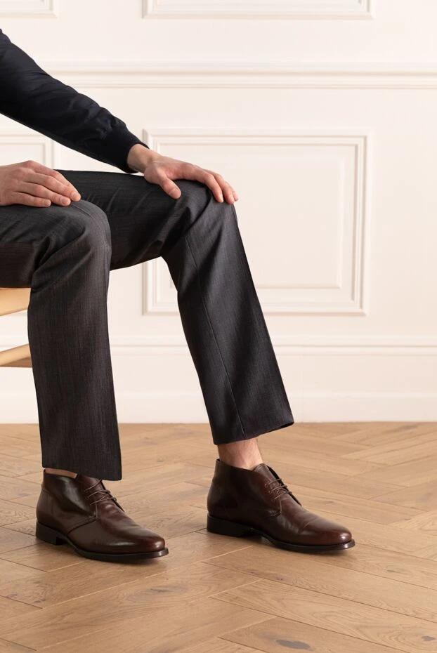 Stefano Ricci men's leather boots brown 149028 - photo 3