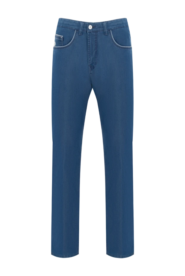 Stefano Ricci ерлерге арналған көк мақта және полиэфирлі джинсы 149044 - фото 1