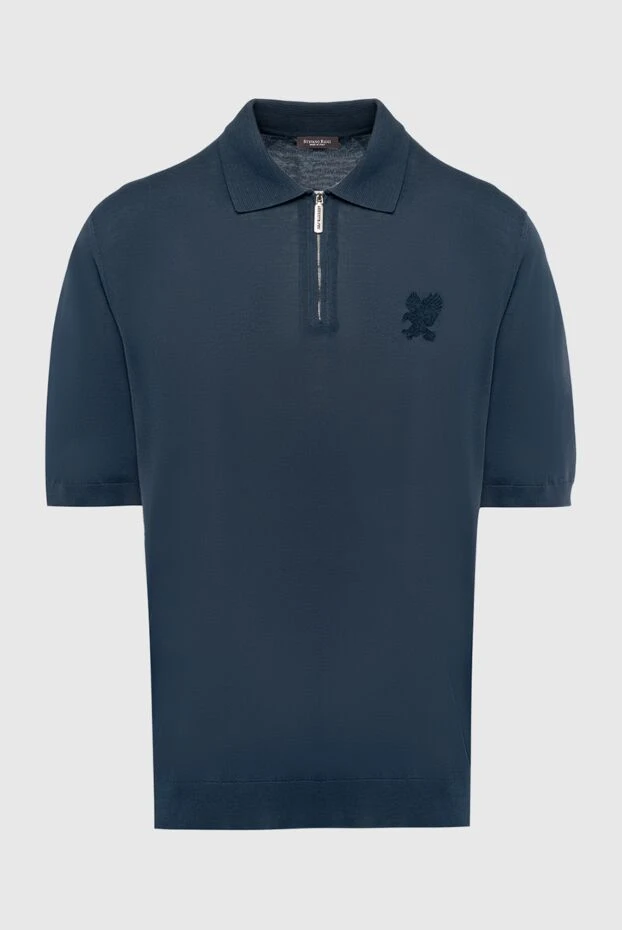 Dark gray polo shirt with short sleeves and a zip-up collar
- photo 1