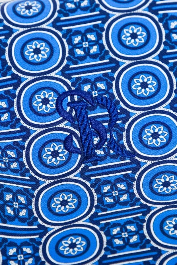 Stefano Ricci косметичка из полиамида и эластана голубая 149081 - фото 3