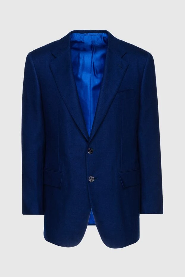 Stefano Ricci пиджак из кашемира и шелка синий мужской 149098 - фото 1