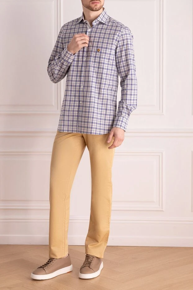 Stefano Ricci a shirt made of natural cotton with a classic checkered pattern 149107 - photo 2
